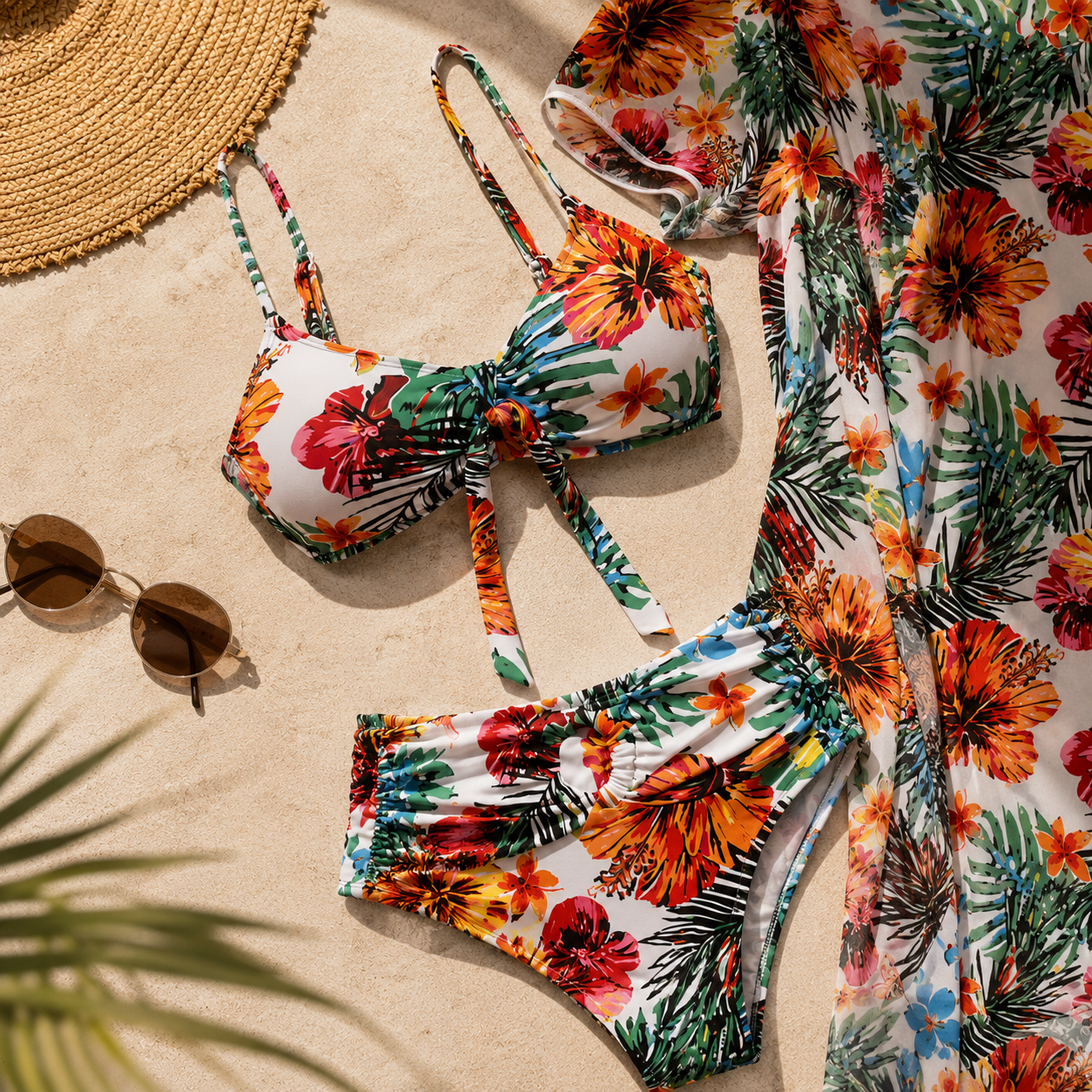 Set Mare Tropicana™ — Costume & Copricostume Coordinato 3 pezzi