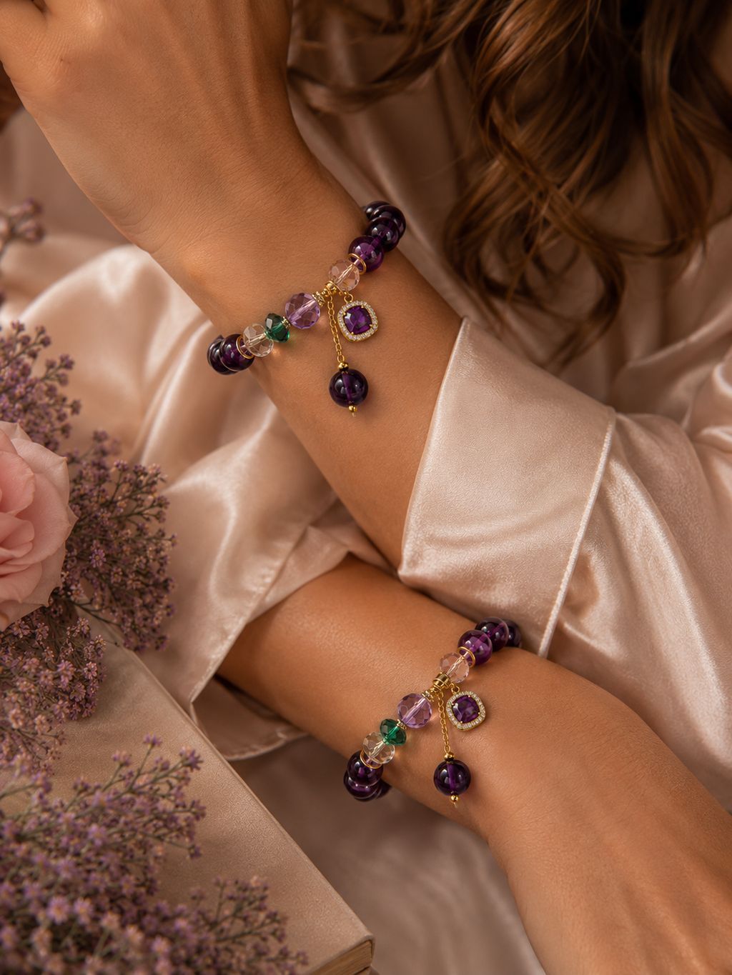 Bracciale Aurora - In Pura Ametista Naturale