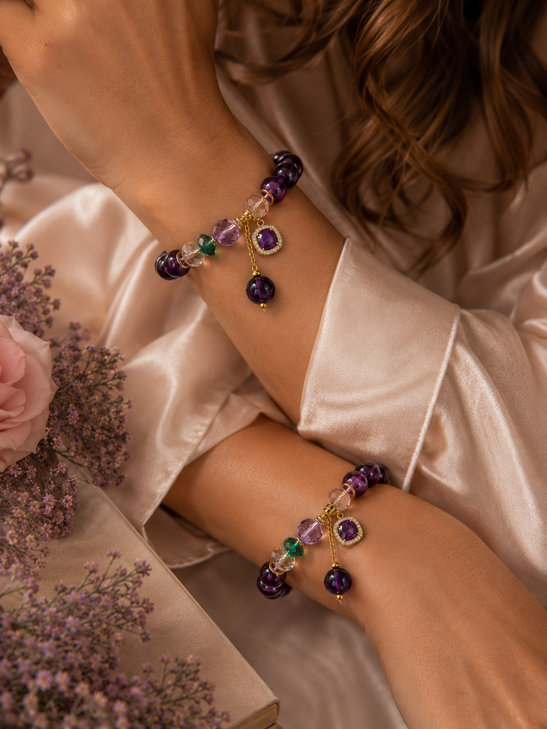 Bracciale Aurora - In Pura Ametista Naturale