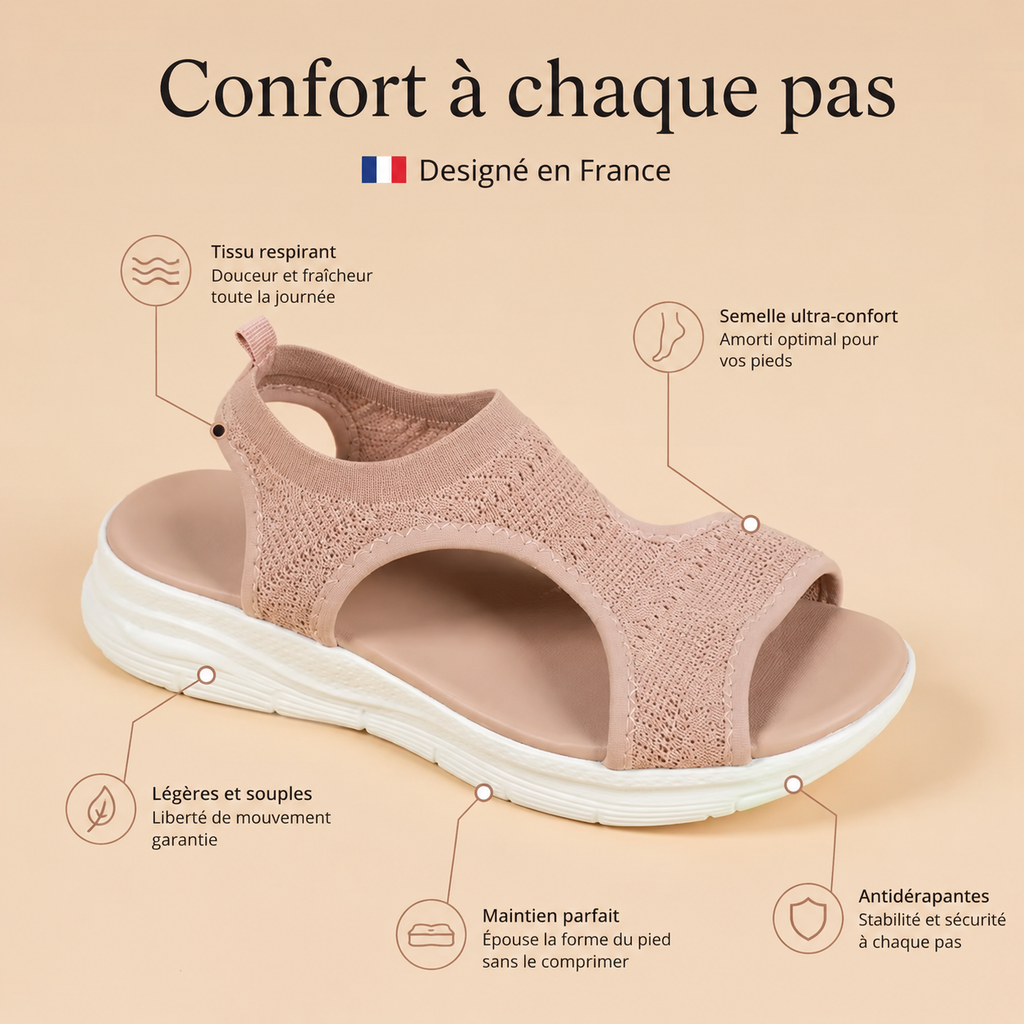 Sandales Premium Chloe™ - Élégance e Confort