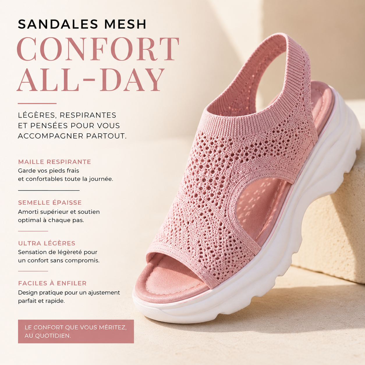 Sandales Premium Chloe™ - Élégance e Confort